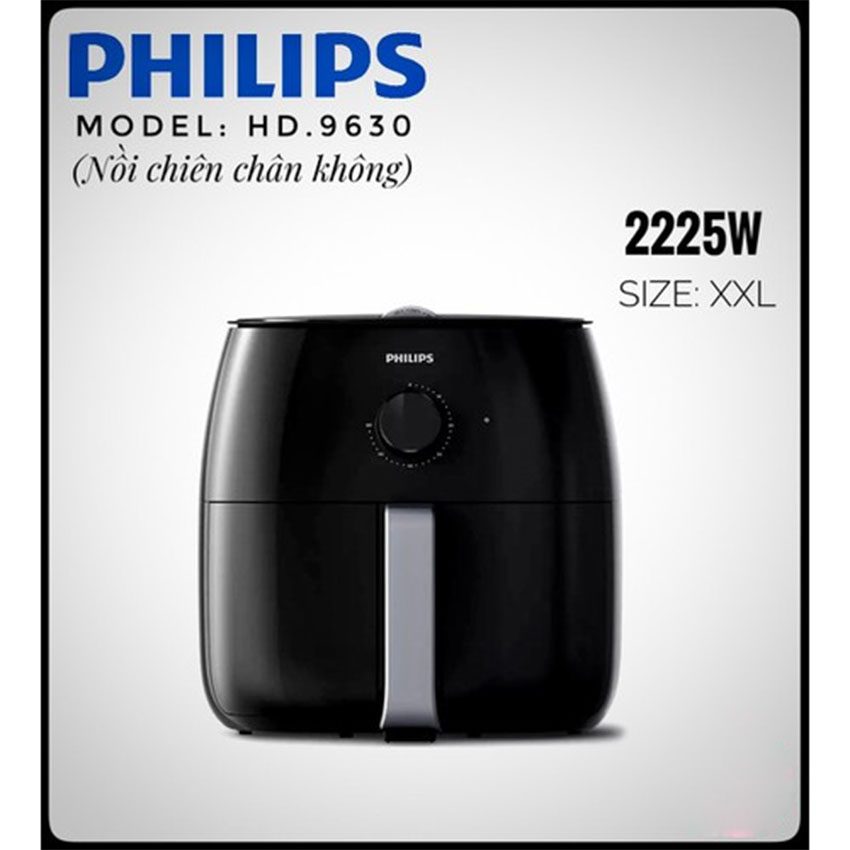 Nồi chiên không dầu Philips HD9630-XXL  - Hàng chính hãng