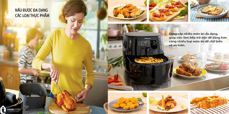 Ứng dụng của Nồi chiên không dầu Philips HD9741
