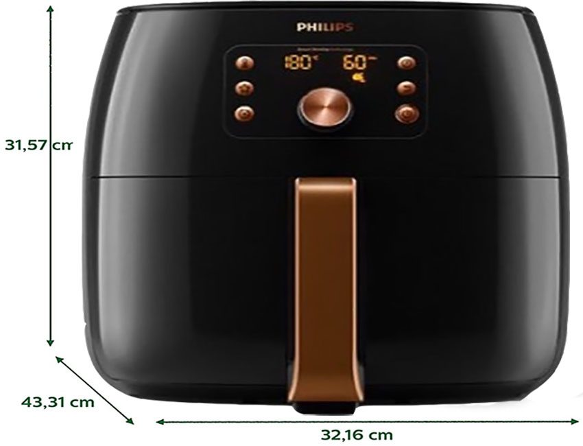 Nồi chiên không dầu Philips HD9860/95 - Hàng nhập khẩu