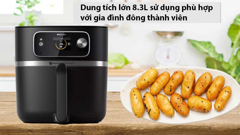 Dung tích của Nồi chiên không dầu Philips HD9880/90