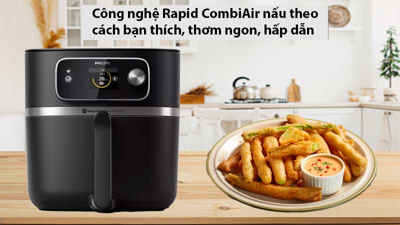 Công nghệ Rapid Air của Nồi chiên không dầu Philips HD9880/90
