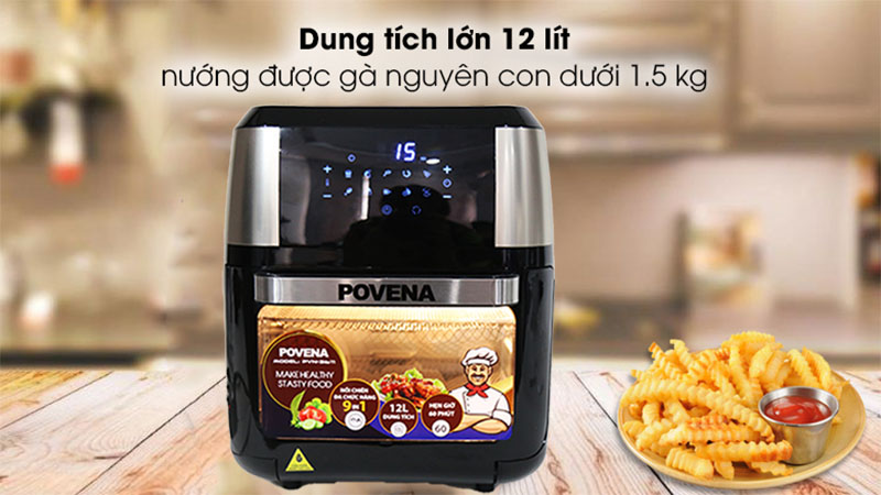 Dung tích của Nồi chiên không dầu Povena PVN-3611