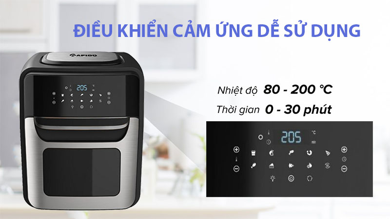 Nồi chiên không dầu Rapido RAF-12D - Hàng chính hãng