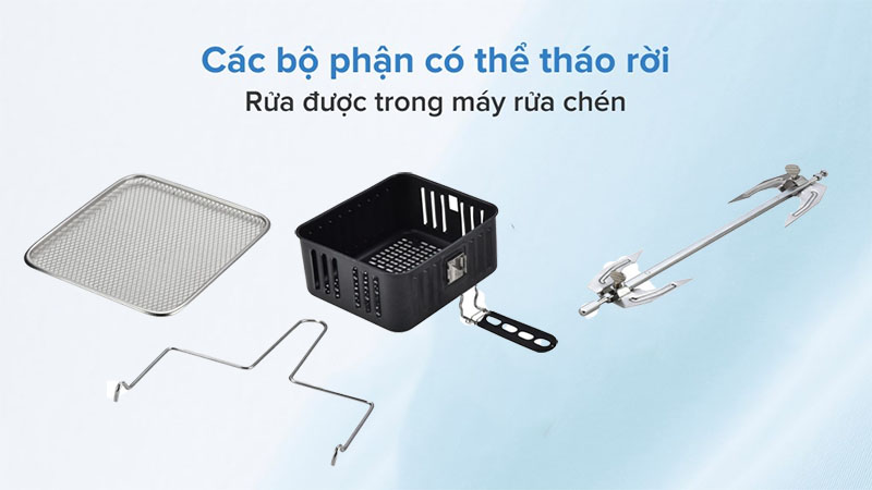 Nồi chiên không dầu Rapido RAF-12D - Hàng chính hãng