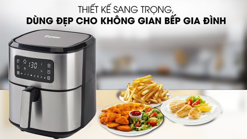 Nồi chiên không dầu Rapido RAF-7D - Hàng chính hãng
