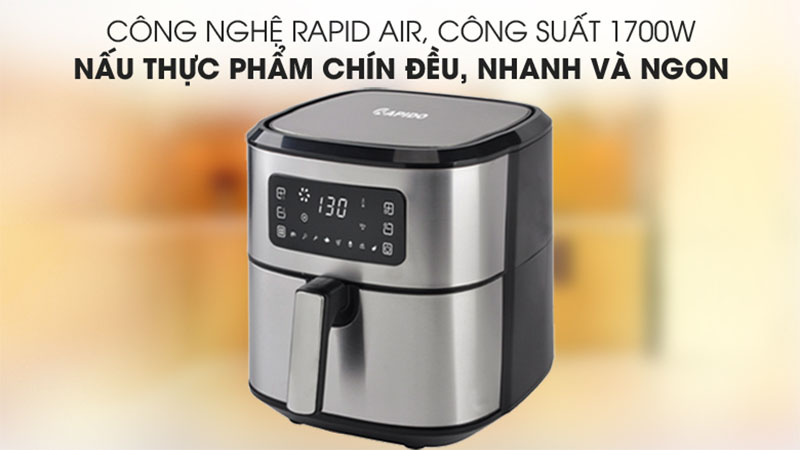 Nồi chiên không dầu Rapido RAF-7D - Hàng chính hãng