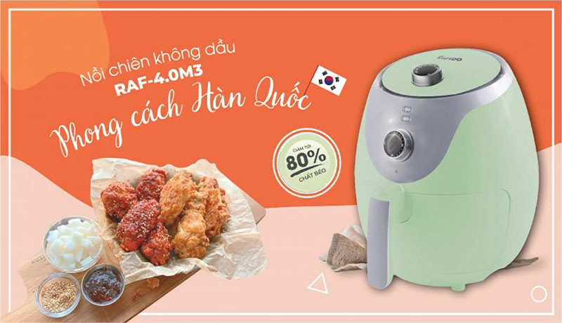 Nồi chiên không dầu Rapido RAF4.0M3 - Hàng chính hãng