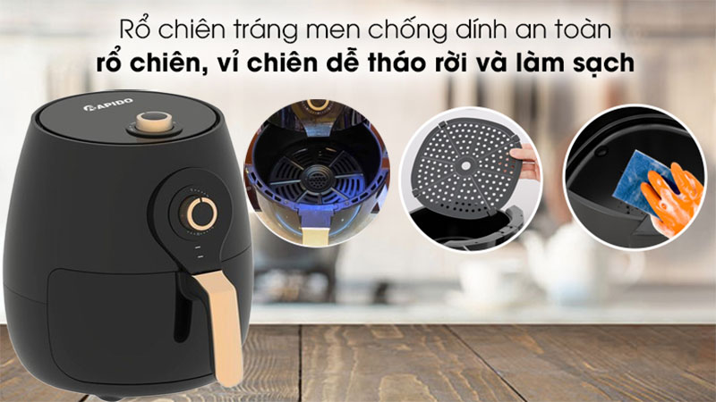 Nồi chiên không dầu Rapido RAF5.0M3 - Hàng chính hãng