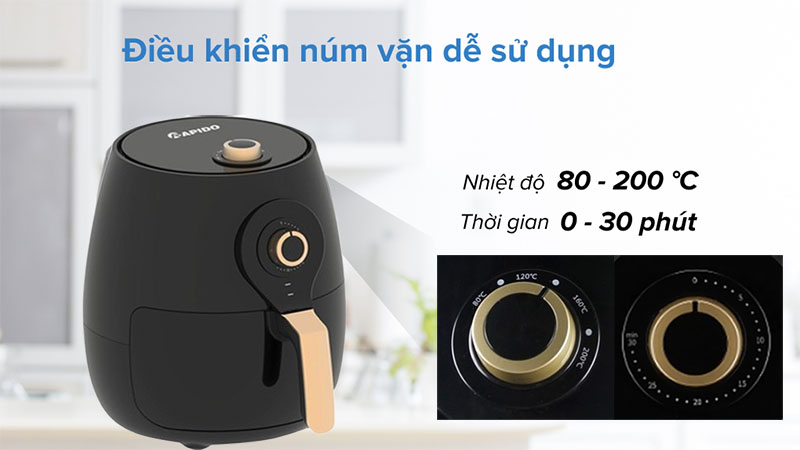 Nồi chiên không dầu Rapido RAF5.0M3 - Hàng chính hãng