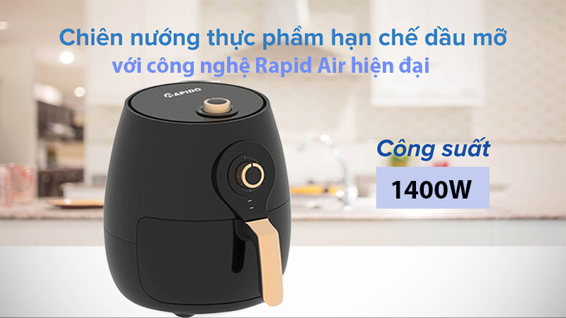 Nồi chiên không dầu Rapido RAF5.0M3 - Hàng chính hãng