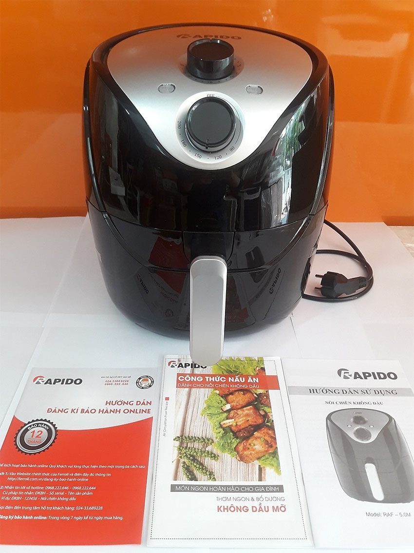Nồi chiên không dầu Rapido RAF5.0M - Hàng chính hãng