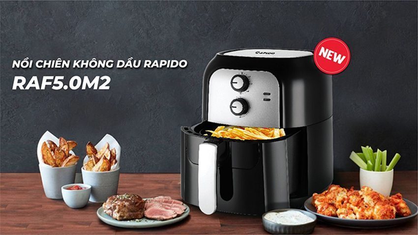 Nồi chiên không dầu Rapido RAF5.0M2 - Hàng chính hãng