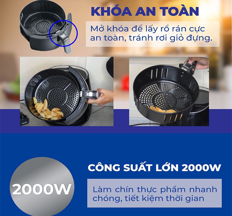 Nồi chiên không dầu Severin FR 2445 - Hàng chính hãng