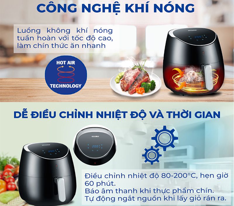 Nồi chiên không dầu Severin FR 2445 - Hàng chính hãng