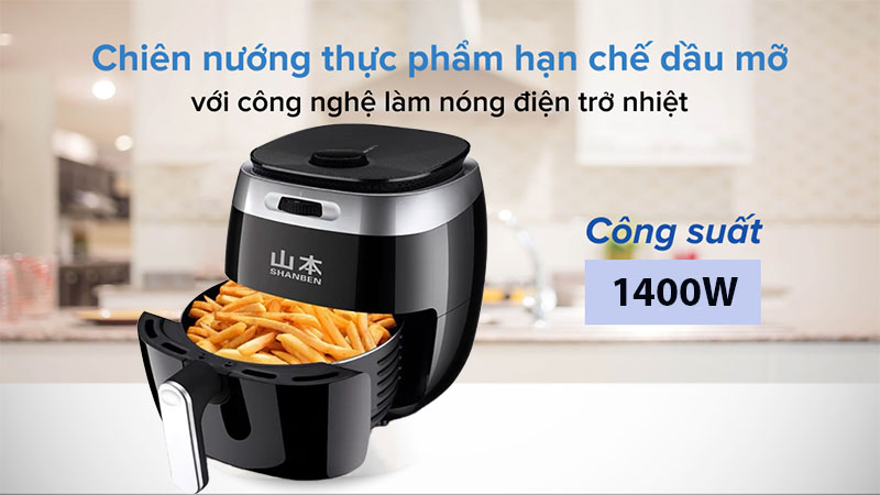 Nồi chiên không dầu Shanben SB-021 - Hàng chính hãng