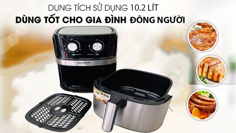 Nồi chiên không dầu Sharp KS-COM120G