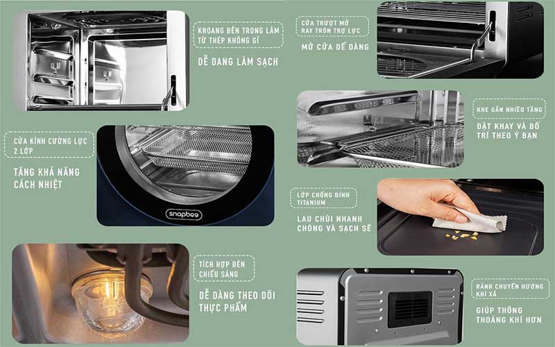 Thiết kế của Nồi chiên không dầu SnapBee SNK1504DE