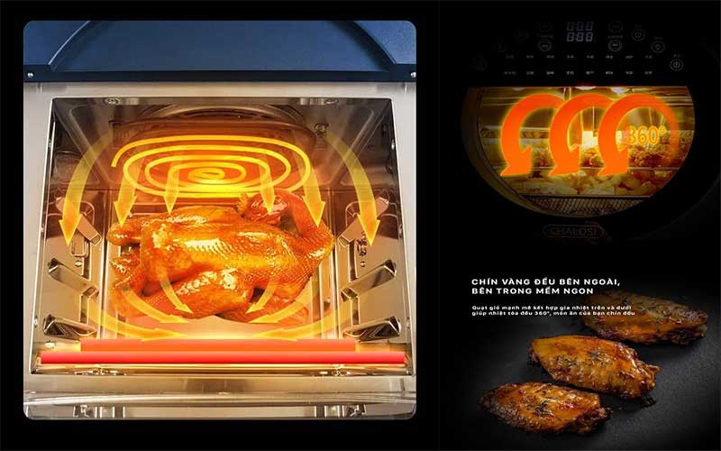 Công nghệ gia nhiệt của Nồi chiên không dầu SnapBee SNK1504DE