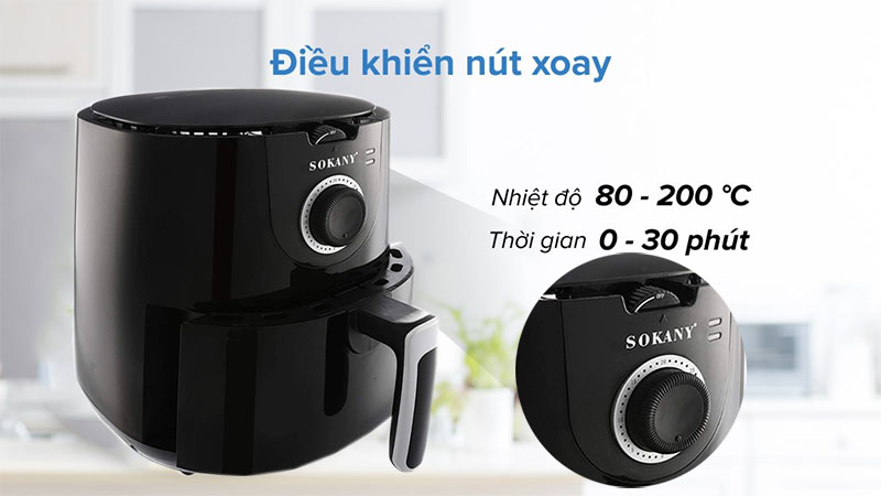Nồi chiên không dầu Sokany AF-002 - Hàng chính hãng