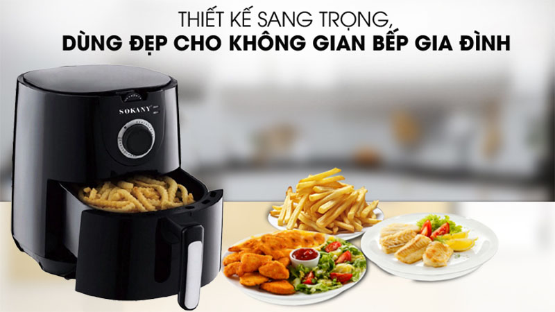 Nồi chiên không dầu Sokany AF-002 - Hàng chính hãng