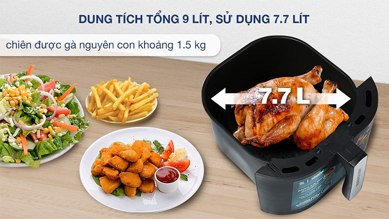 Dung tích của Nồi chiên không dầu Sunhouse SHD4036