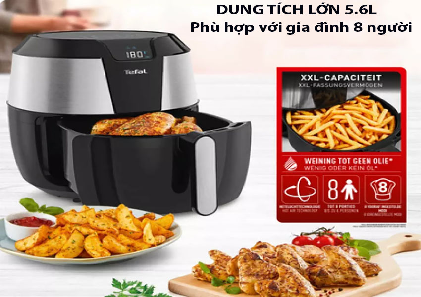 Nồi chiên không dầu Tefal EY701D15 - Hàng chính hãng