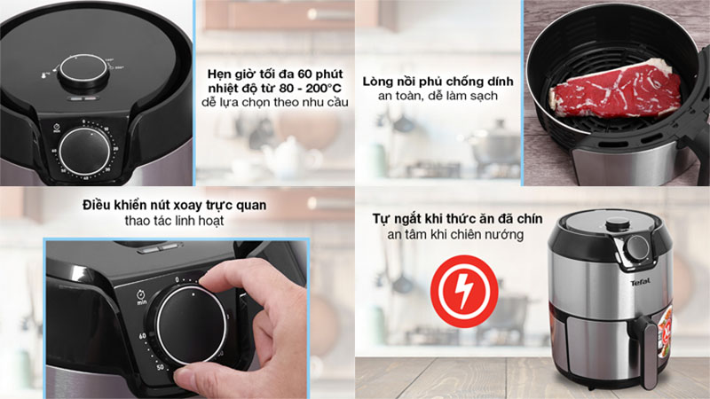 Nồi chiên không dầu Tefal EY201D15 - Hàng chính hãng