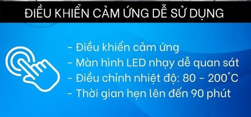 Nồi chiên không dầu Tomoko HA-688 - Hàng chính hãng