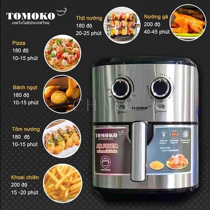 Nồi chiên không dầu Tomoko HA9000 - Hàng chính hãng