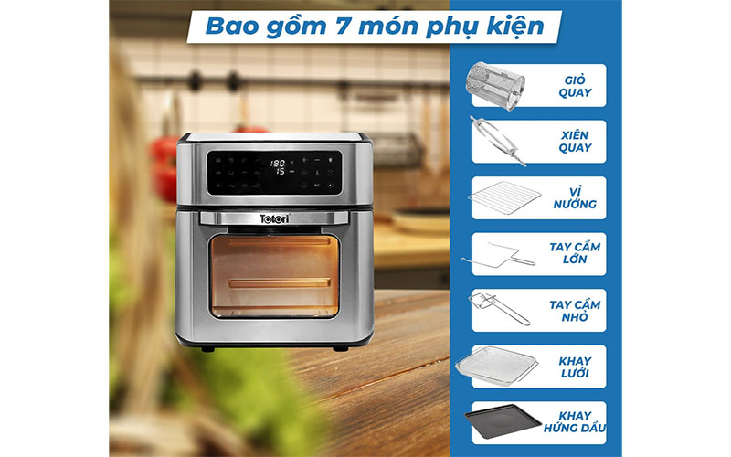 Nồi chiên không dầu Totorio TT-AFO12E - Hàng chính hãng