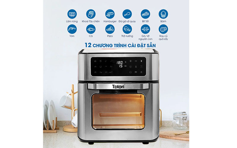 Nồi chiên không dầu Totorio TT-AFO12E - Hàng chính hãng