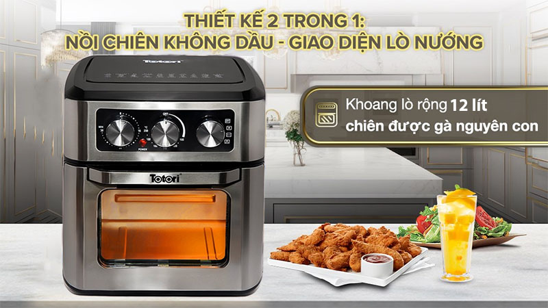 Nồi chiên không dầu Totori TT-AFO12M - Hàng chính hãng