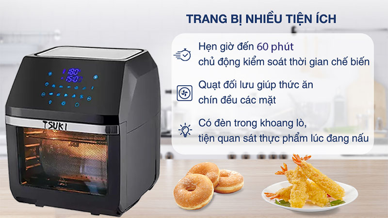 Nồi chiên không dầu Tsuki TS-AF1201 - Hàng chính hãng