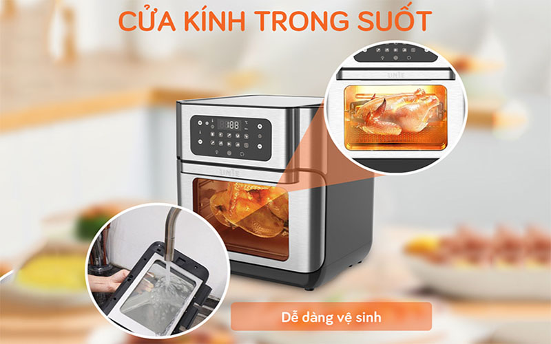 Thiết kế cửa lò của Nồi chiên không dầu Unie UE-1000