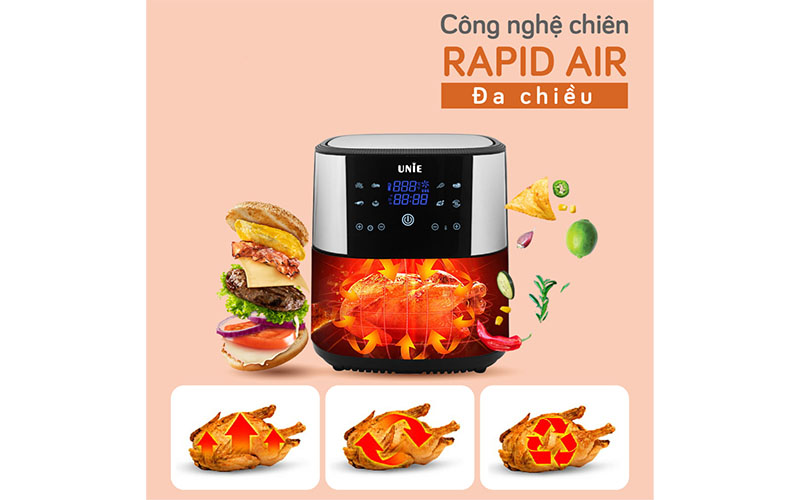 Nồi chiên không dầu Unie UE-800 - Hàng chính hãng
