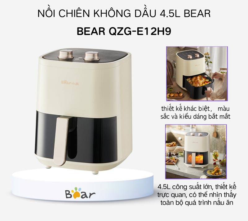 Thiết kế tối giản, dễ dàng thao tác và chế biến thức ăn