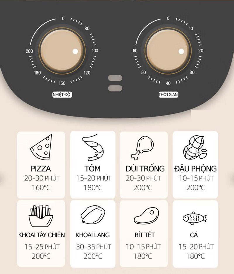 Nồi chiên không dầu Bear QZG-E14Q5 - Hàng chính hãng