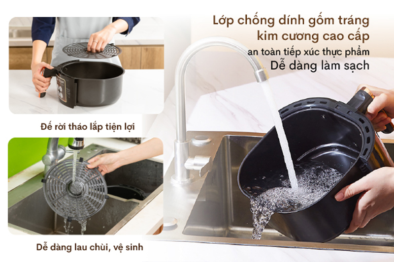 Nồi chiên không dầu FujiE AF4 - Hàng chính hãng