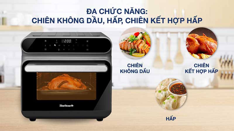 Nồi chiên không dầu hơi nước BlueStone AFB-5895 - Hàng chính hãng
