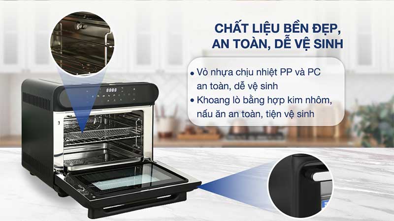 Nồi chiên không dầu hơi nước BlueStone AFB-5895 - Hàng chính hãng