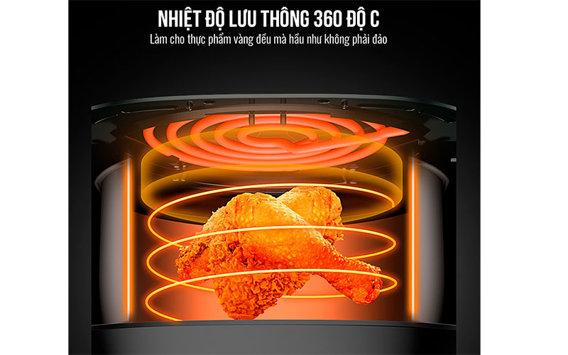 Nồi chiên không dầu hơi nước Elmich AFE-3945 - Hàng chính hãng