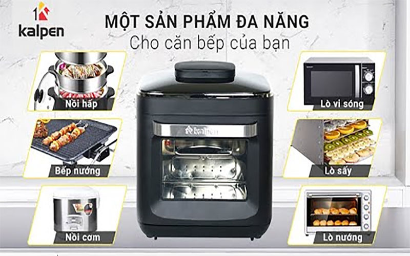 Nồi chiên không dầu hơi nước Kalpen X15