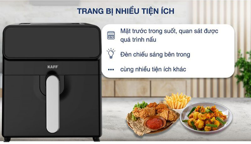 Nồi chiên không dầu Kaff KF-AFS8AD - Hàng chính hãng