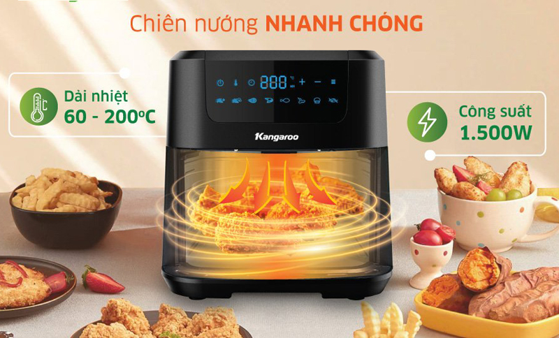 Nồi chiên không dầu Kangaroo KG5AF1A - Hàng chính hãng