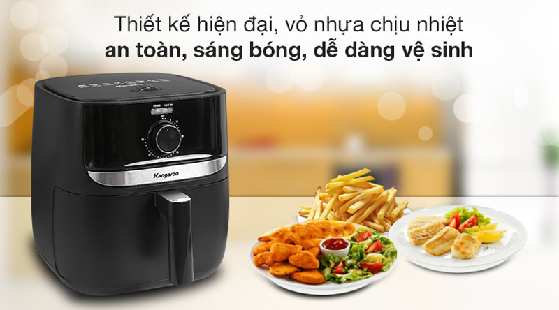Nồi chiên không dầu Kangaroo KG6AF1 - 6 lít - Hàng chính hãng