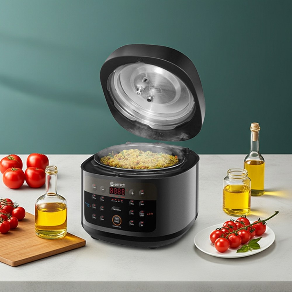 Nồi chiên không dầu kết hợp áp suất Elmich AFE-1808 - Hàng chính hãng