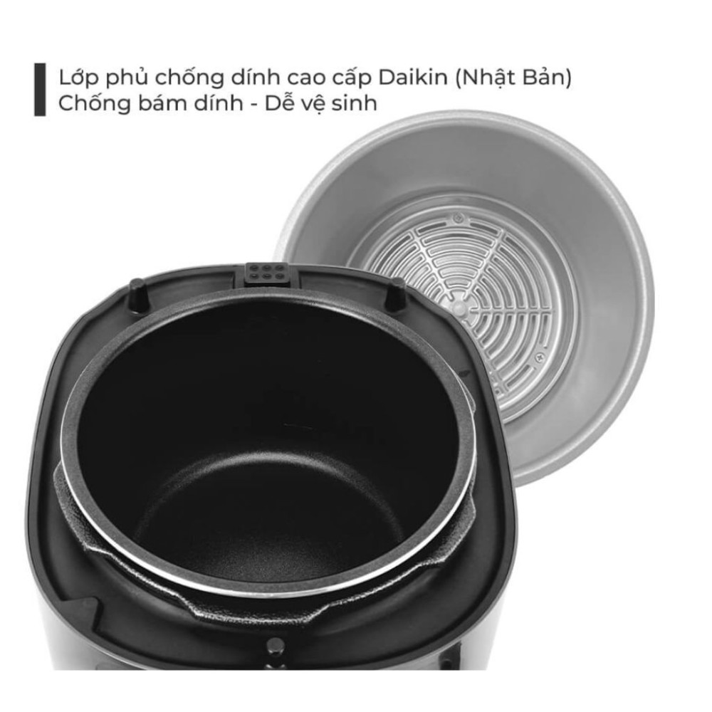 Nồi chiên không dầu kết hợp áp suất Elmich AFE-1808 - Hàng chính hãng
