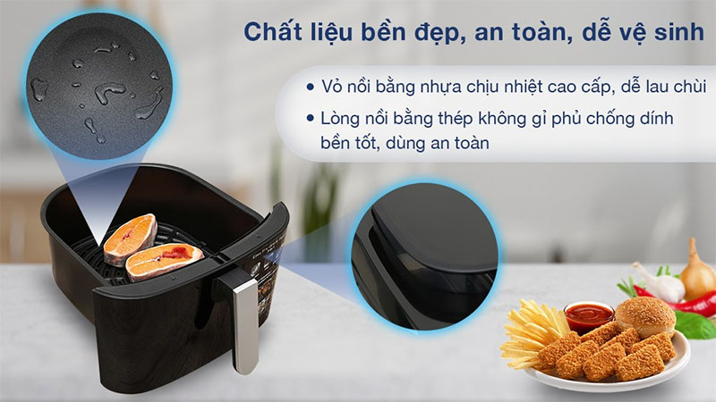 Nồi chiên không dầu kết hợp hấp Tefal FW201815 - Hàng chính hãng