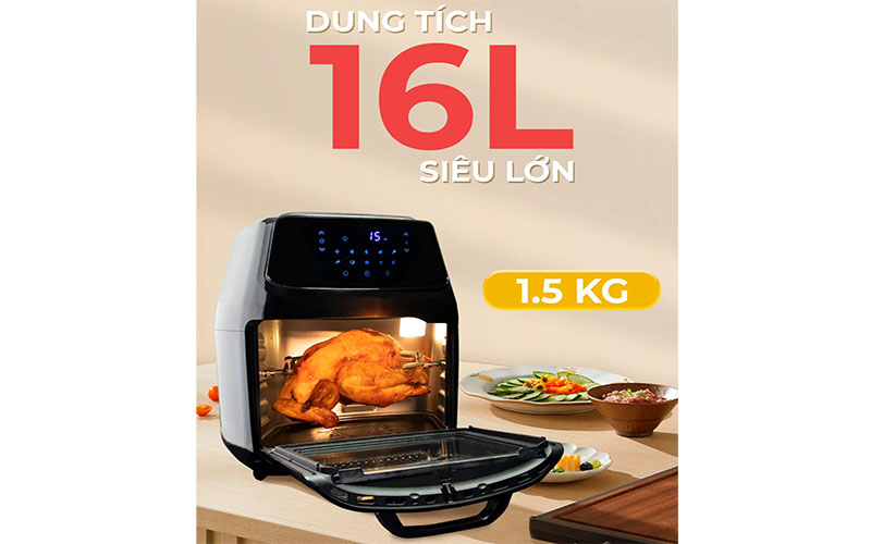 Nồi chiên không dầu kết hợp nướng Magic Eco M-16 - Hàng chính hãng