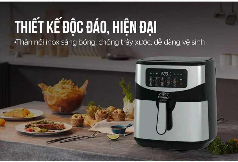 Nồi chiên không dầu Kim Cương NCKD72KC - Hàng chính hãng